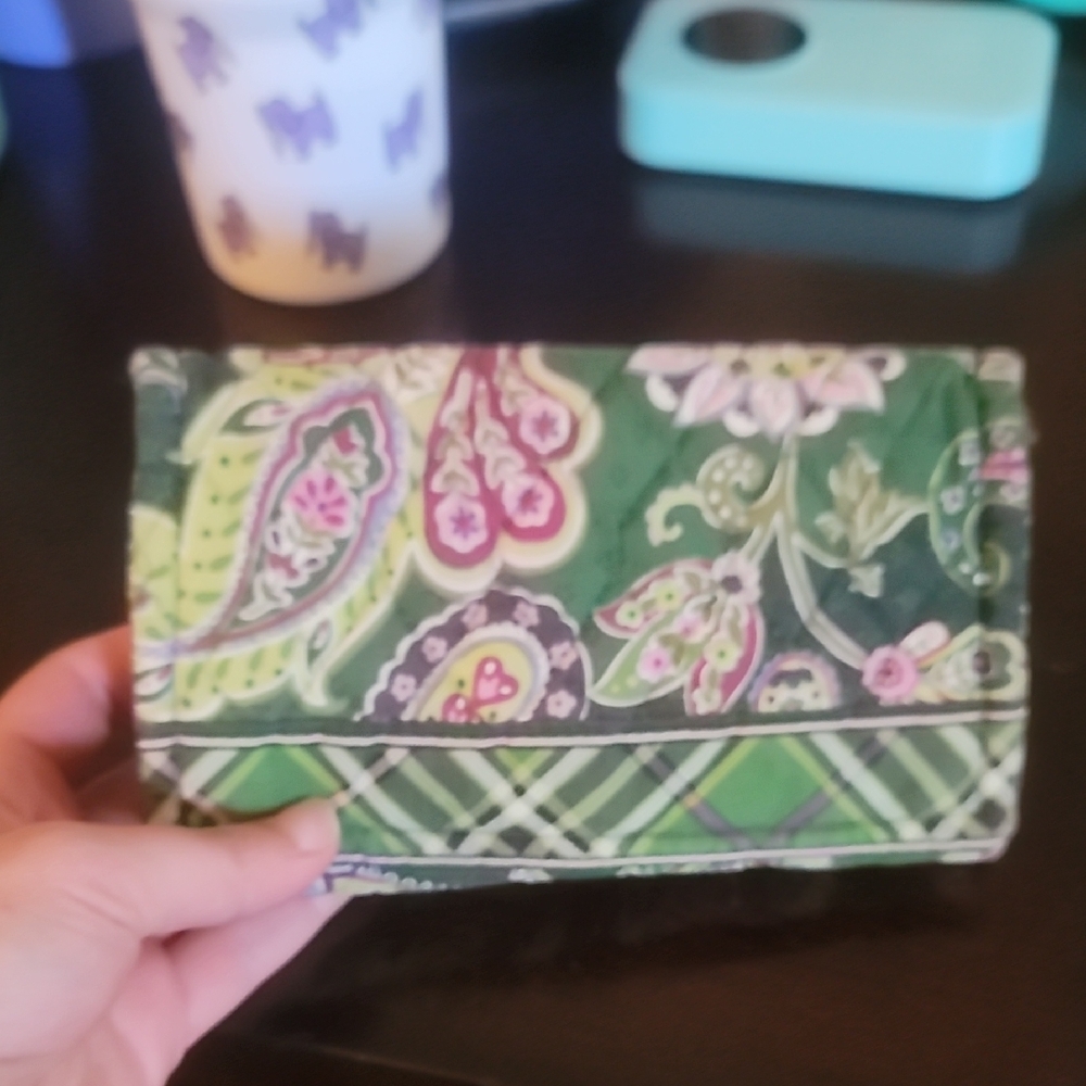 Green Paisley Clutch